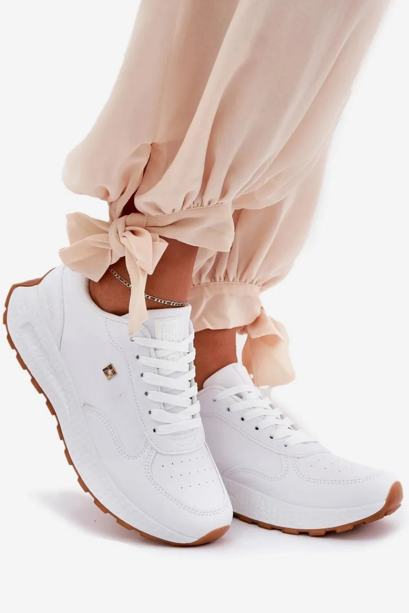 Sale Big Star Shoes Lekkie Buty Sportowe Damskie Big Star RR274629 HI-POLY SYSTEM Białe