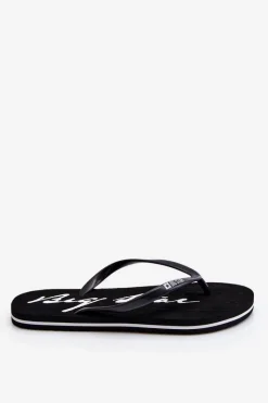 Lekkie Damskie Klapki Japonki Big Star LL274761 Czarne Damskie Klapki Sportowe|Klapki Damskie Big Star