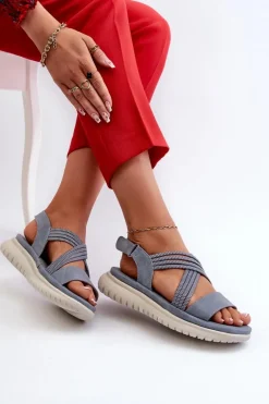 Best Lekkie Damskie Wygodne Sandały Na Rzep e Ceclea Damskie Sandały Płaskie