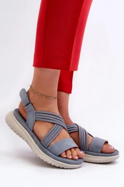 Best Lekkie Damskie Wygodne Sandały Na Rzep e Ceclea Damskie Sandały Płaskie