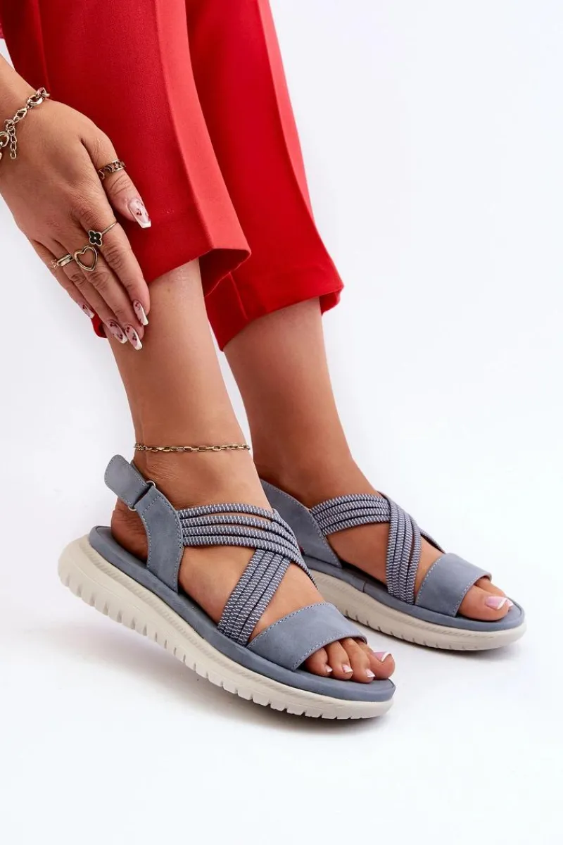 Best Lekkie Damskie Wygodne Sandały Na Rzep e Ceclea Damskie Sandały Płaskie