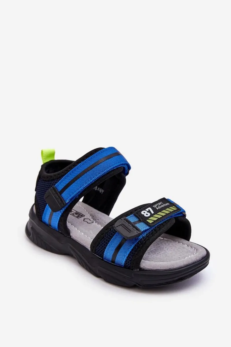 Chłopięce>Evento Lekkie Dziecięce Sandałki Na Rzepy Niebieskie Brando