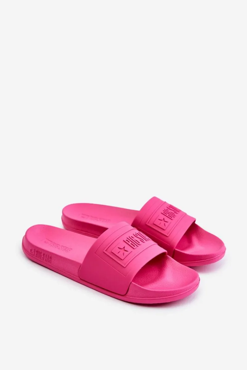 Hot Lekkie Klapki Damskie Big Star OO274037 Fuksja Damskie Klapki Damskie Big Star|Klapki Damskie Klasyczne