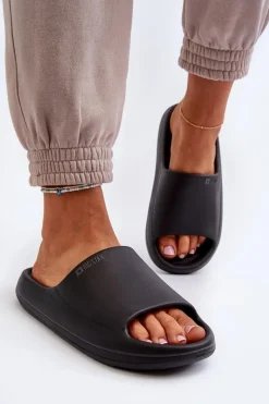 Online Big Star Shoes Lekkie Klapki Damskie Big Star NN274A042 Czarne Czarny