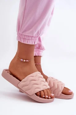 New Evento Lekkie Klapki Damskie Na Basen Jasnoróżowe Beliordia Różowy