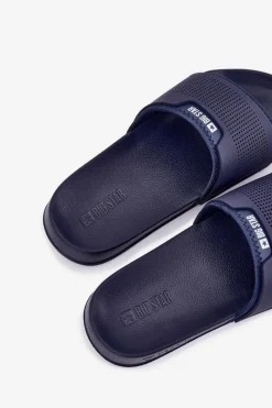 Discount Lekkie Klapki Męskie Big Star NN174696 Granatowe Męskie Klapki Męskie Big Star|Klapki Męskie Klasyczne