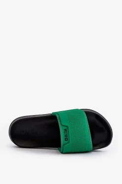 Klapki Męskie Big Star|Klapki Męskie Klasyczne></noscript>Big Star Shoes Lekkie Klapki Męskie Big Star NN174693 Zielone