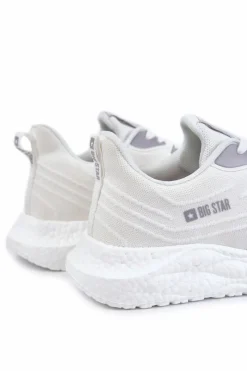 Sale Lekkie Męskie Buty Sportowe Big Star KK174017 Białe Męskie Obuwie Sportowe Męskie