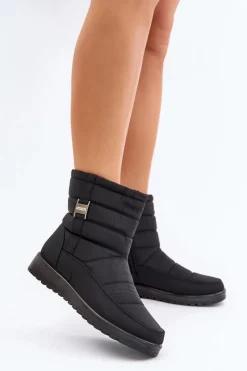Sale Lekkie Śniegowce Damskie Na Zamek Czarne Mezitha Damskie Śniegowce Damskie