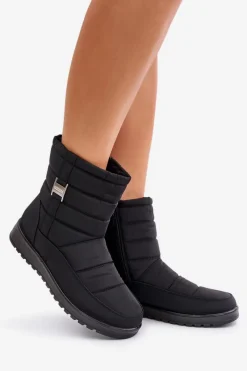 Sale Lekkie Śniegowce Damskie Na Zamek Czarne Mezitha Damskie Śniegowce Damskie