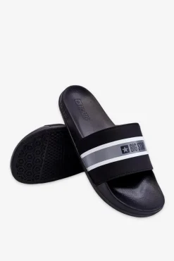 Outlet Lekkie Piankowe Klapki Big Star JJ274648 Czarne Damskie Klapki Damskie Big Star|Klapki Damskie Klasyczne