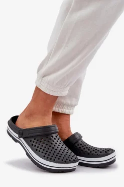 Evento Lekkie Piankowe Klapki Damskie Czarne Ardanica Czarny