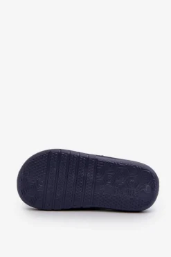 Clearance Big Star Shoes Lekkie Piankowe Klapki Dziecięce Big Star NN374557 Granatowe Niebieski