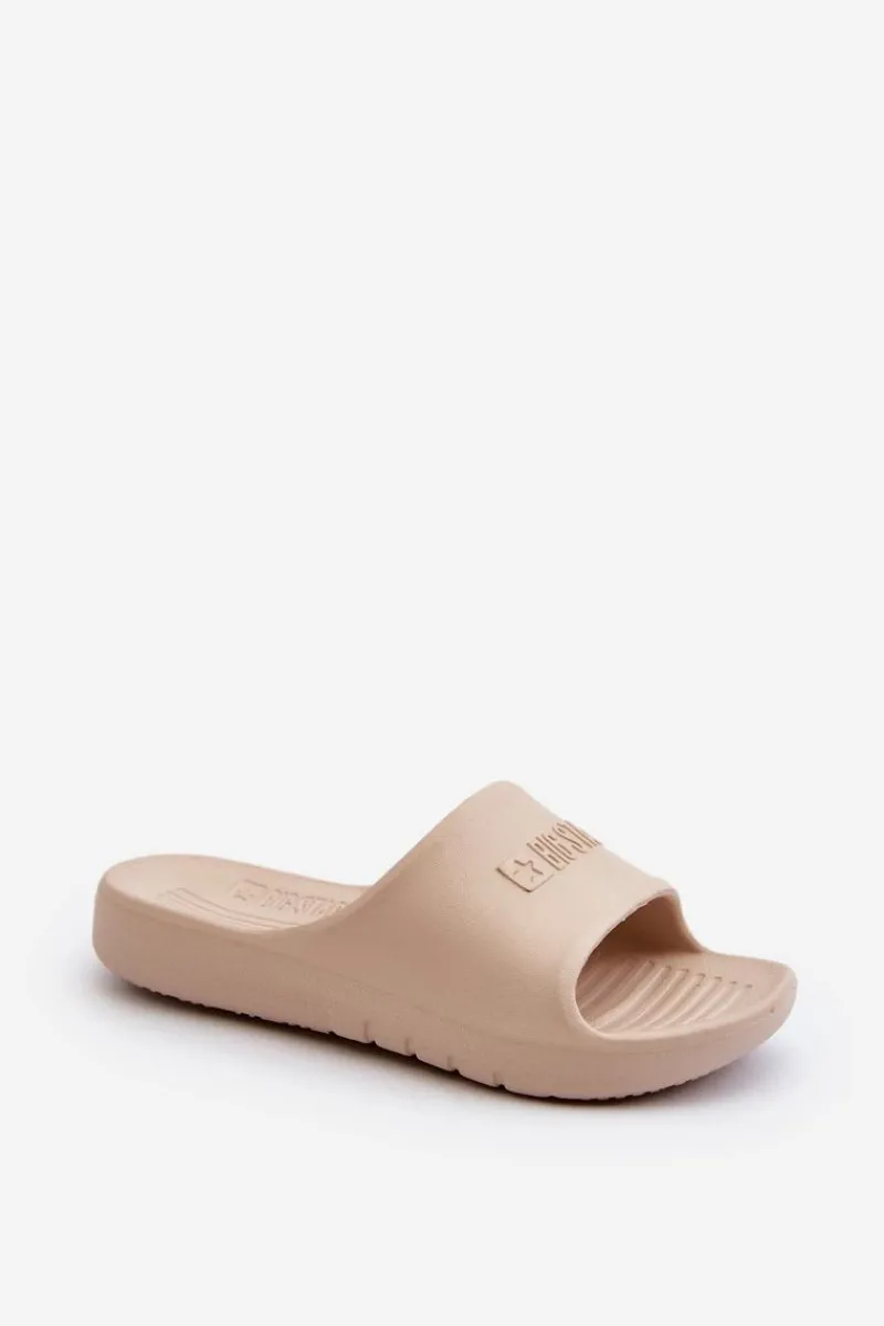 Best Lekkie Piankowe Klapki Dziecięce Big Star NN374559 Beżowe Dzieci Chłopięce|Dziewczęce