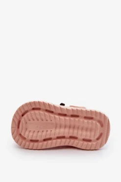 Hot Boto Lekkie Piankowe Klapki Dziecięce Z Ozdobami Różowe Ifrana