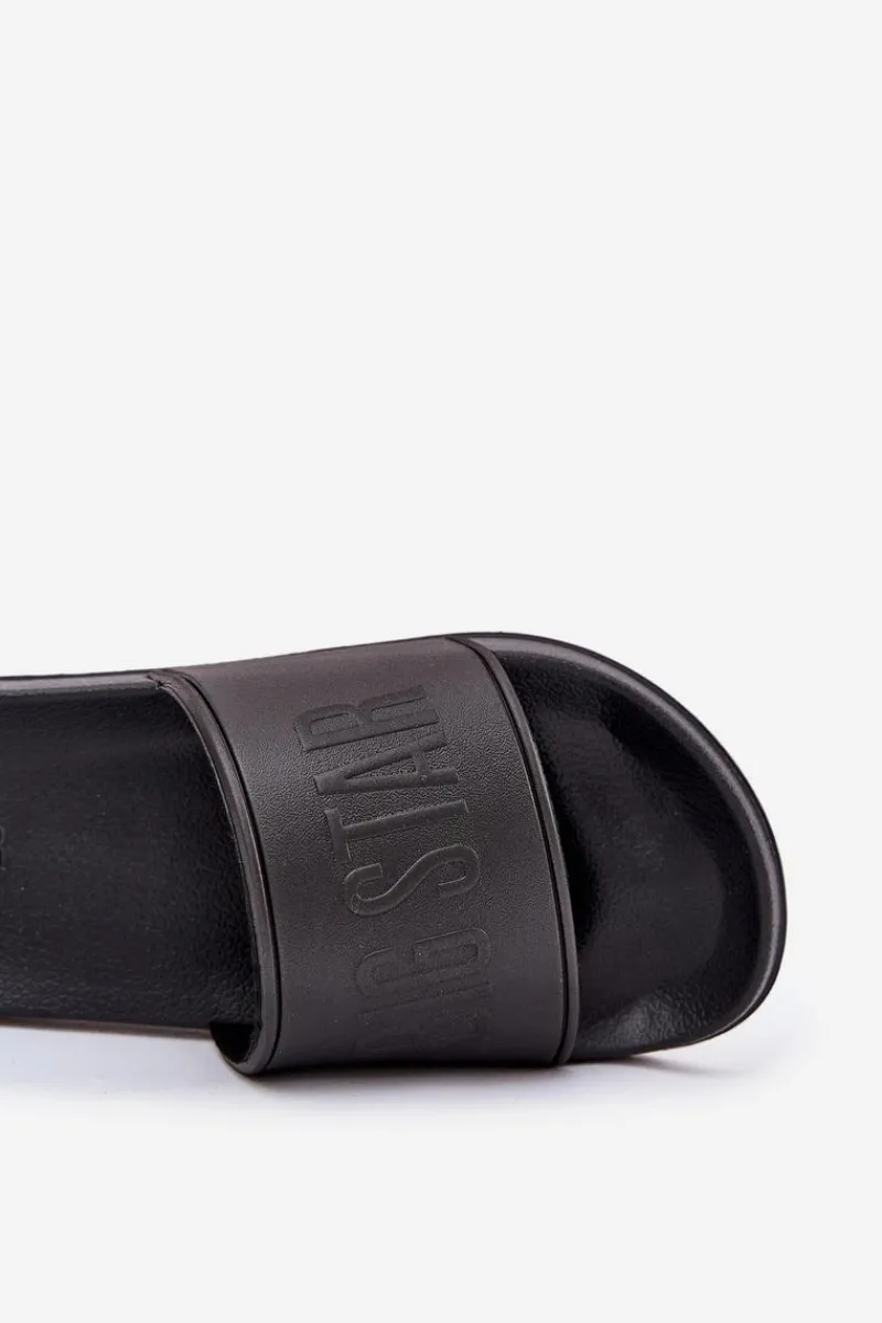 Klapki Męskie Big Star|Klapki Męskie Klasyczne>Big Star Shoes Lekkie Piankowe Klapki Męskie Big Star MM174322 Czarne