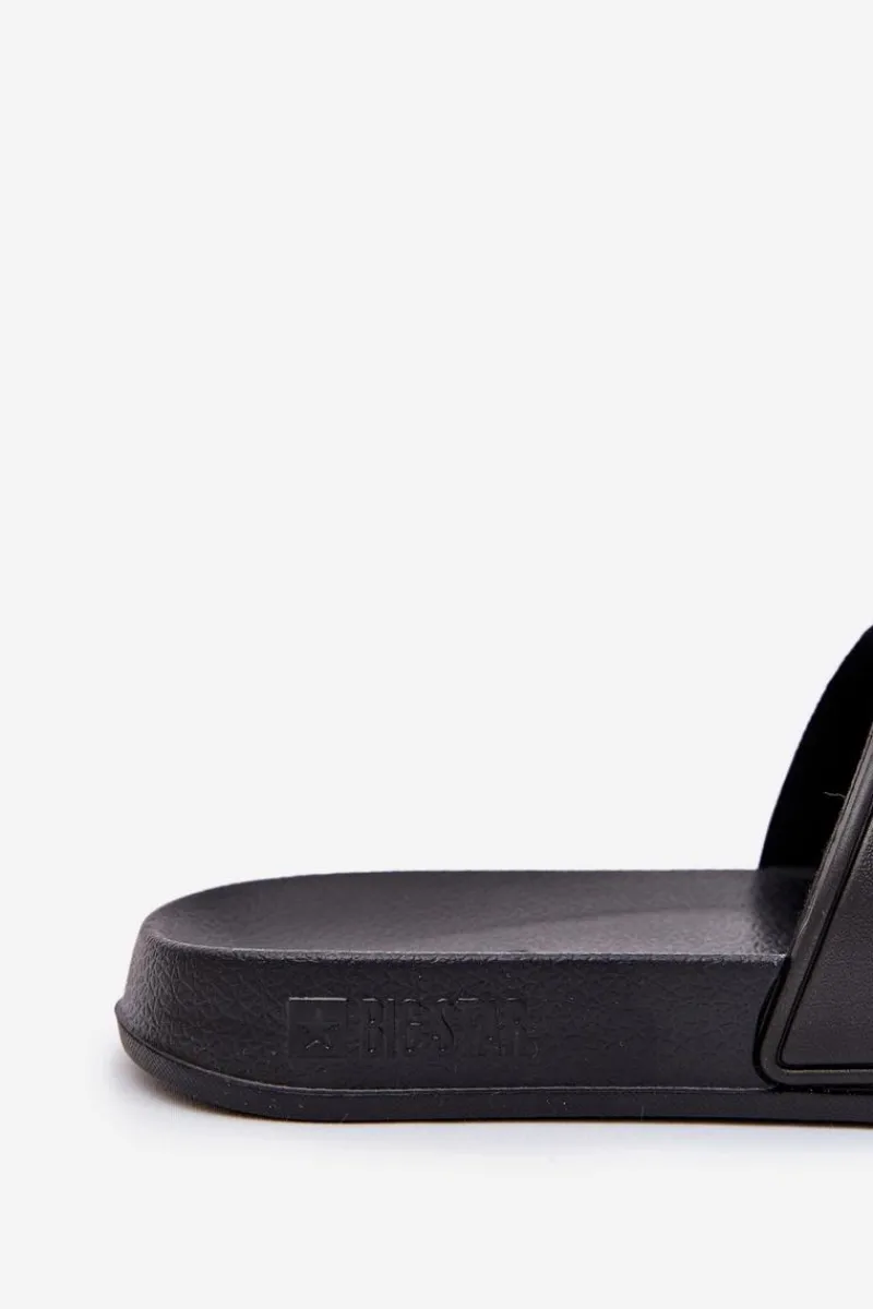 Klapki Męskie Big Star|Klapki Męskie Klasyczne>Big Star Shoes Lekkie Piankowe Klapki Męskie Big Star MM174322 Czarne