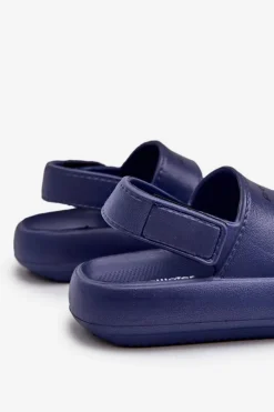 Best Lekkie Piankowe Sandały Na Rzep ProWater PRO-24-05-01K Granatowe Dzieci Chłopięce|Dziewczęce