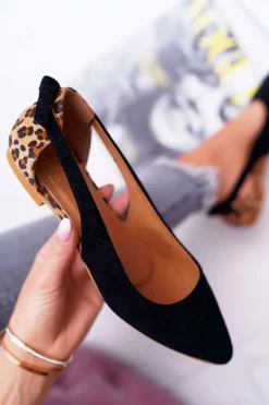 Baleriny Klasyczne>Boto Lu Boo Baleriny W Szpic Zamsz Czarne Better