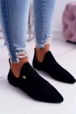 Clearance Lu Boo Botki Z Wycięciami Czarne Chelsea Damskie Brązowe I Beżowe Botki|Botki Zamszowe