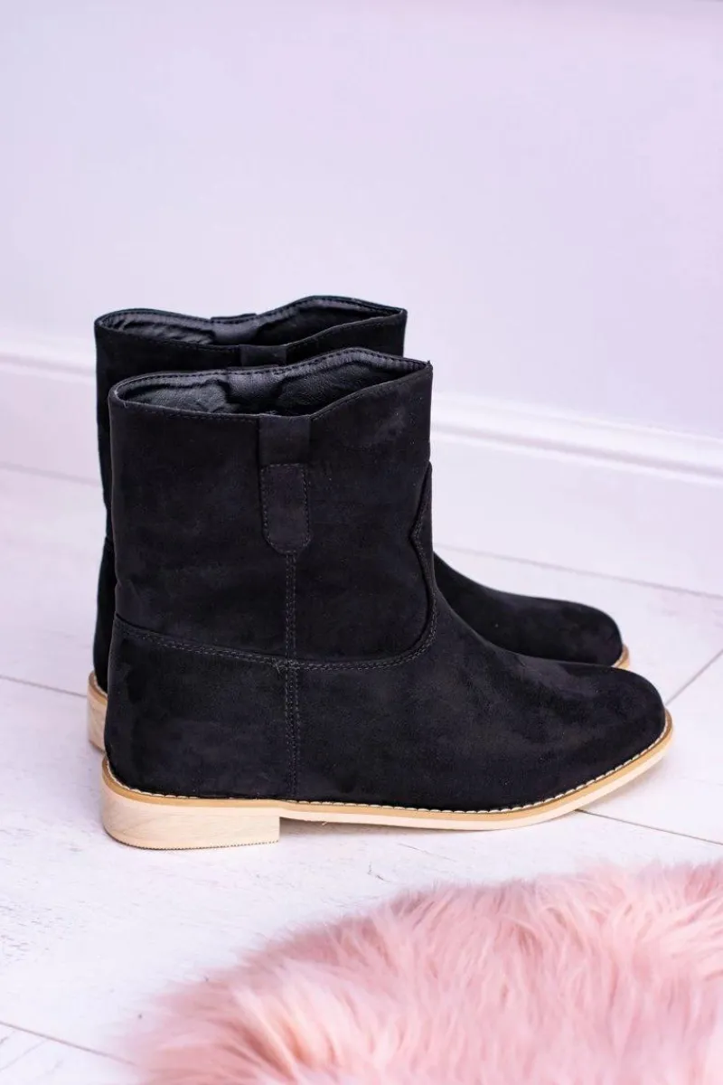 Online Lu Boo Czarne Wsuwane Botki Za Kostkę Trinity Damskie Brązowe I Beżowe Botki|Botki Płaskie