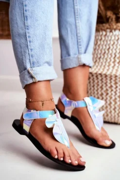 Best Boto Lu Boo Sandałki Odblaskowe Japonki Na Rzepy Lottie