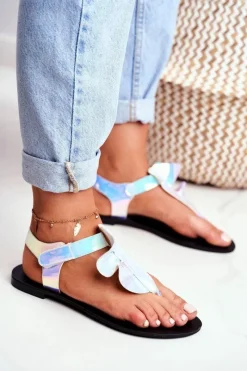 Best Boto Lu Boo Sandałki Odblaskowe Japonki Na Rzepy Lottie