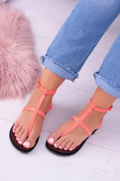 New Boto Lu Boo Sandałki Rzymianki Japonki Lento Neon Róż