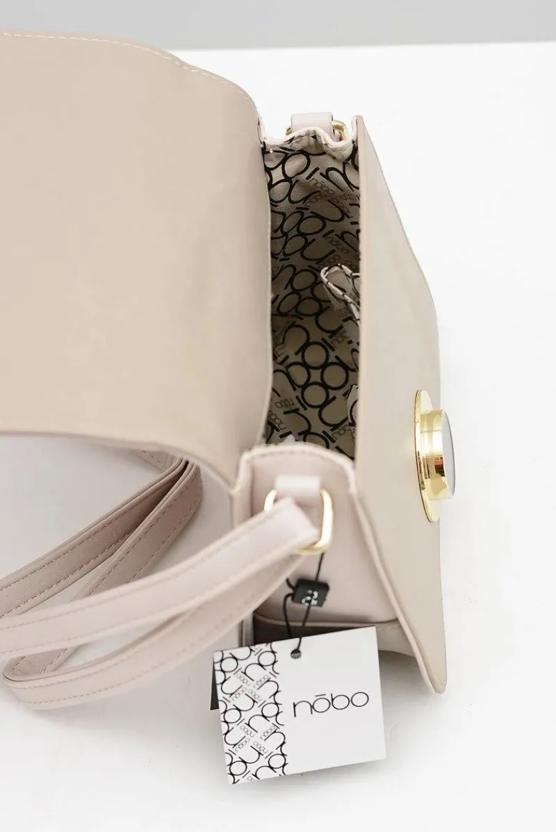 New Nobo Mała Elegancka Beżowa Torebka