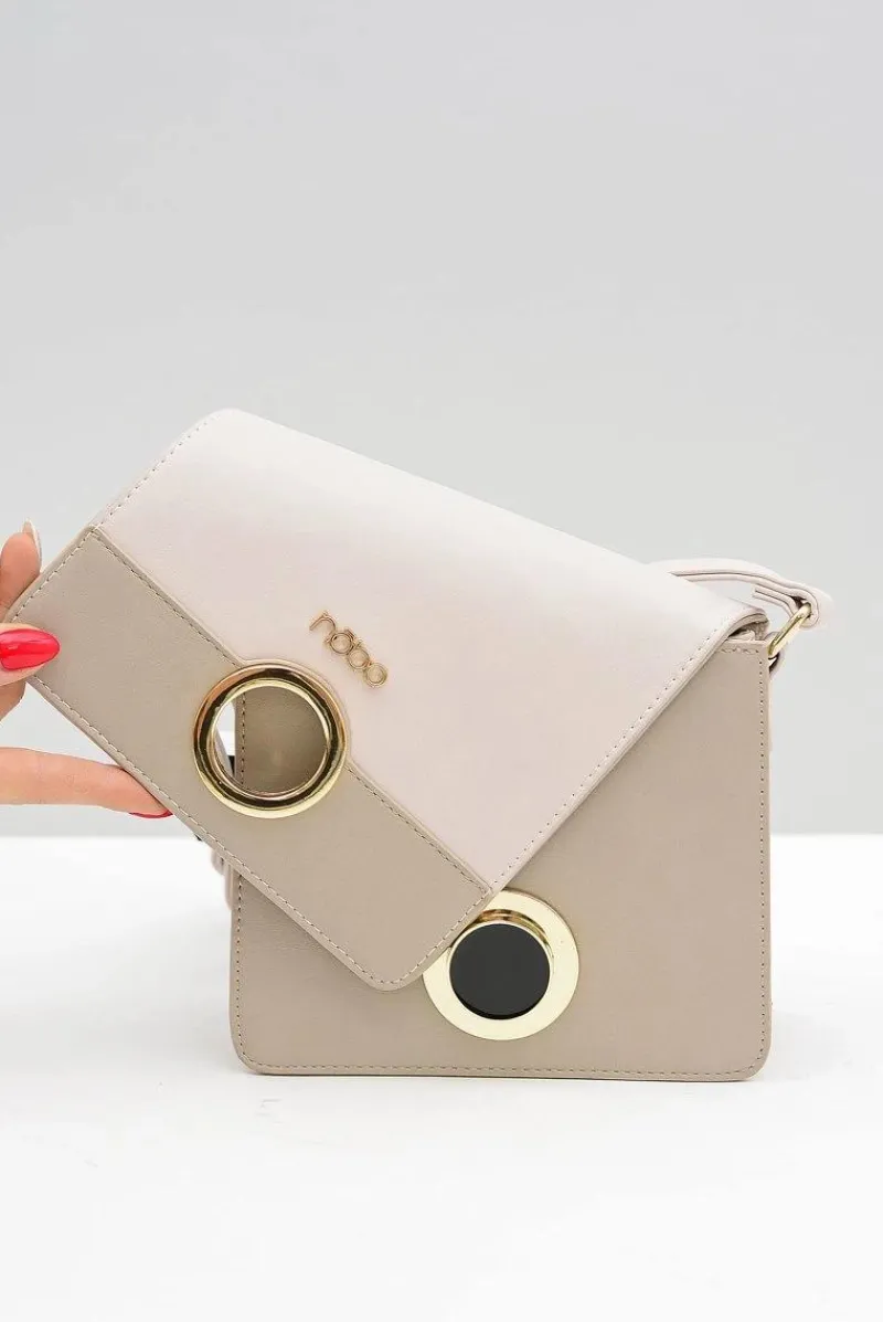 New Nobo Mała Elegancka Beżowa Torebka