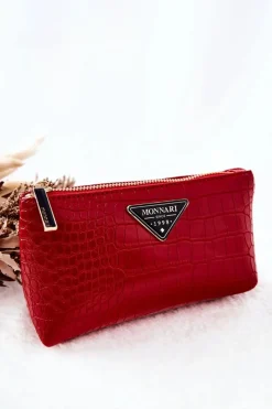 Discount Monnari Mała Kosmetyczka CSM0070-005 Czerwona