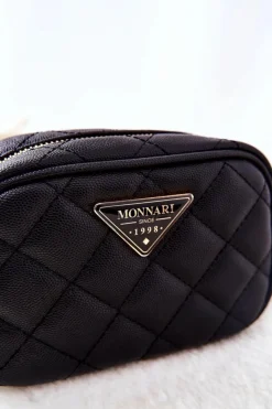 Sale Monnari Mała Kosmetyczka Pikowana CSM0050-020 Czarna