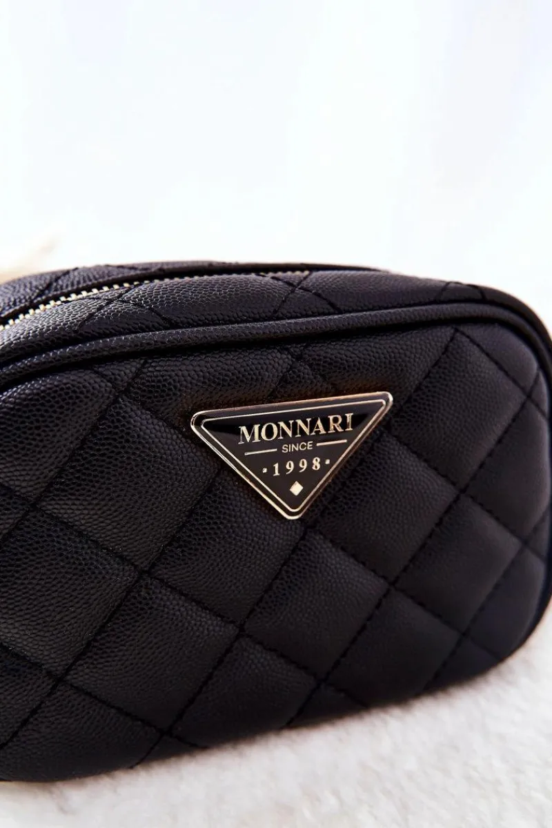 Sale Monnari Mała Kosmetyczka Pikowana CSM0050-020 Czarna