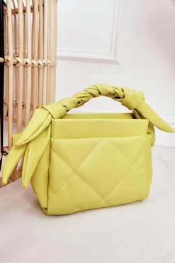 Discount Mała Pikowana Torebka Na Łańcuszku NBAG-K1330 Żółta Torebki Nobo|Listonoszki