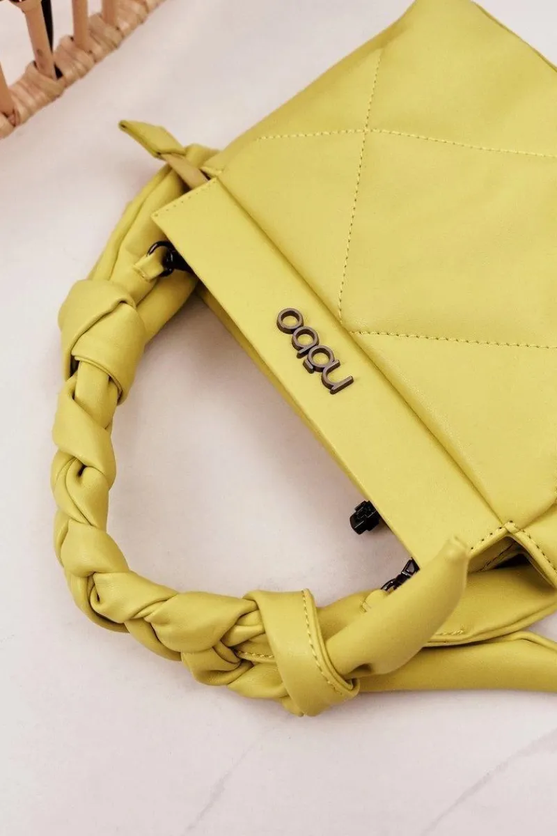 Discount Mała Pikowana Torebka Na Łańcuszku NBAG-K1330 Żółta Torebki Nobo|Listonoszki