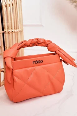 Torebki Nobo|Listonoszki>Nobo Mała Pikowana Torebka Na Łańcuszku NBAG-K1330 Brzoskwiniowa