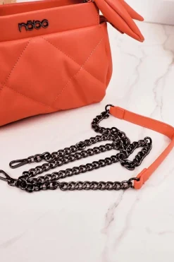 Torebki Nobo|Listonoszki></noscript>Nobo Mała Pikowana Torebka Na Łańcuszku NBAG-K1330 Brzoskwiniowa