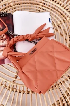 Torebki Nobo|Listonoszki></noscript>Nobo Mała Pikowana Torebka Na Łańcuszku NBAG-K1330 Brzoskwiniowa