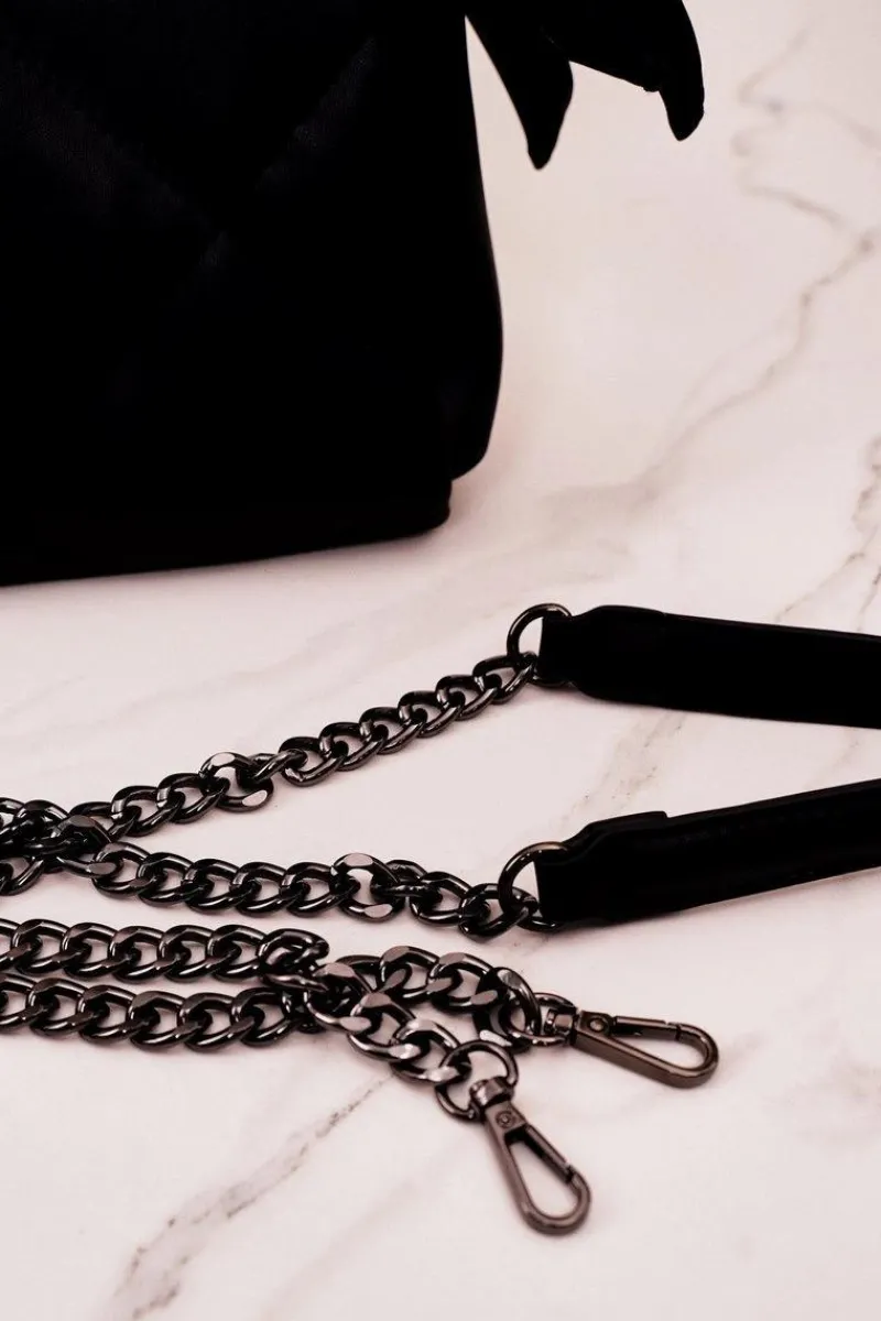 Discount Nobo Mała Pikowana Torebka Na Łańcuszku NBAG-K1330 Czarna