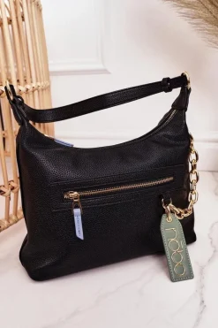 Outlet Mała Torebka Na Ramię NBAG-K1820 Czarna Torebki Nobo|Listonoszki