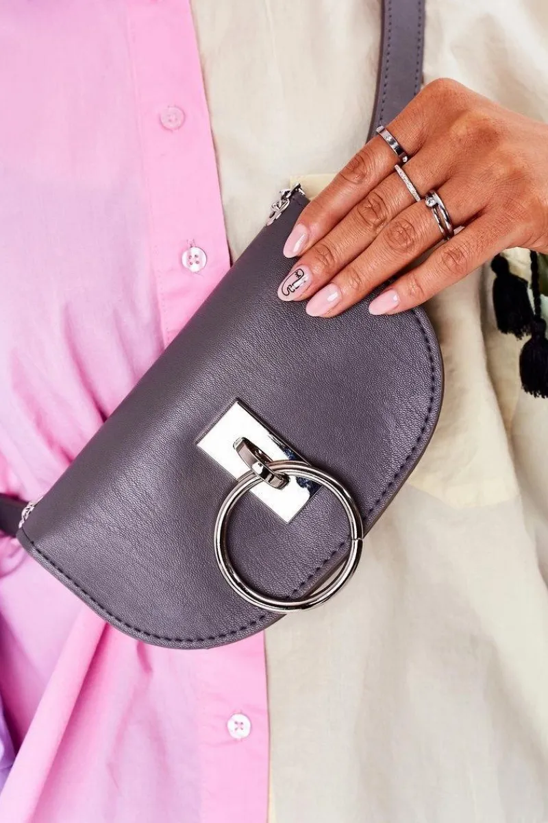 Nerki|Torebki Klasyczne>Boto Mała Torebka Nerka 2w1 Bruno Rossi Szara