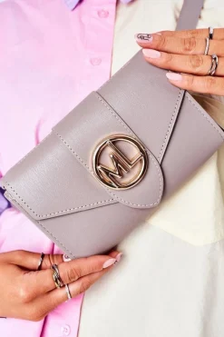 Nerki|Torebki Klasyczne>Boto Mała Torebka Nerka 2w1 Bruno Rossi Popielata