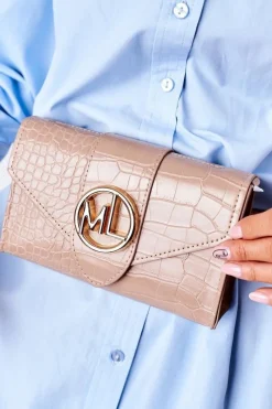 Hot Mała Torebka Nerka 2w1 Bruno Rossi Beżowa Nerki|Torebki Klasyczne