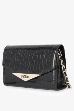 Torebki Nobo|Kopertówki>Nobo Mała Torebka Wizytowa Zwierzęcy Wzór NBAG-R3040-C020 Czarna