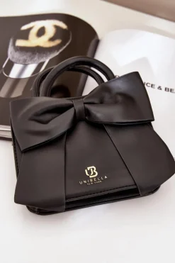 Hot Boto Mała Torebka Z Kokardą Czarna Nesehe