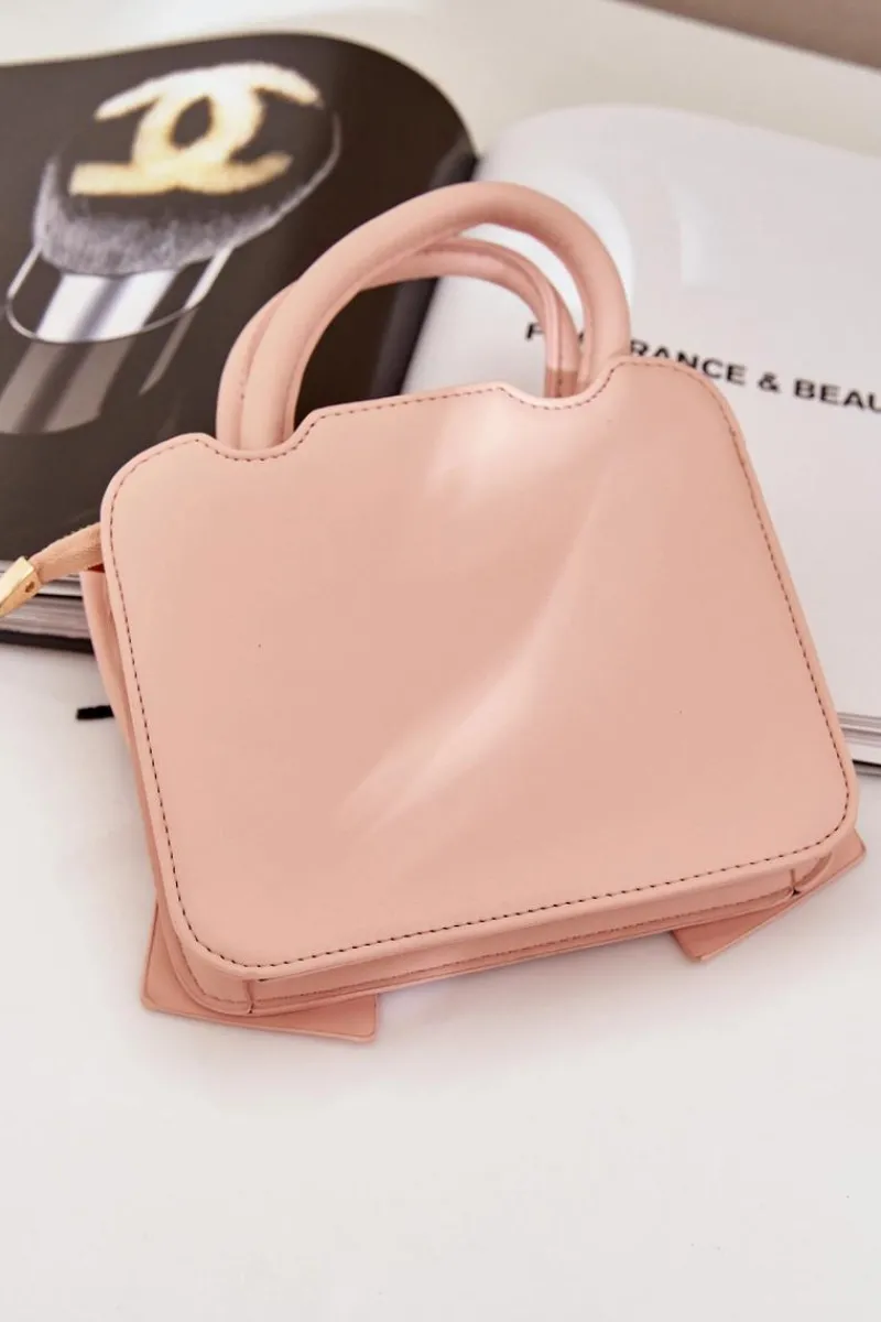 Torebki Kuferki>Boto Mała Torebka Z Kokardą Różowa Nesehe