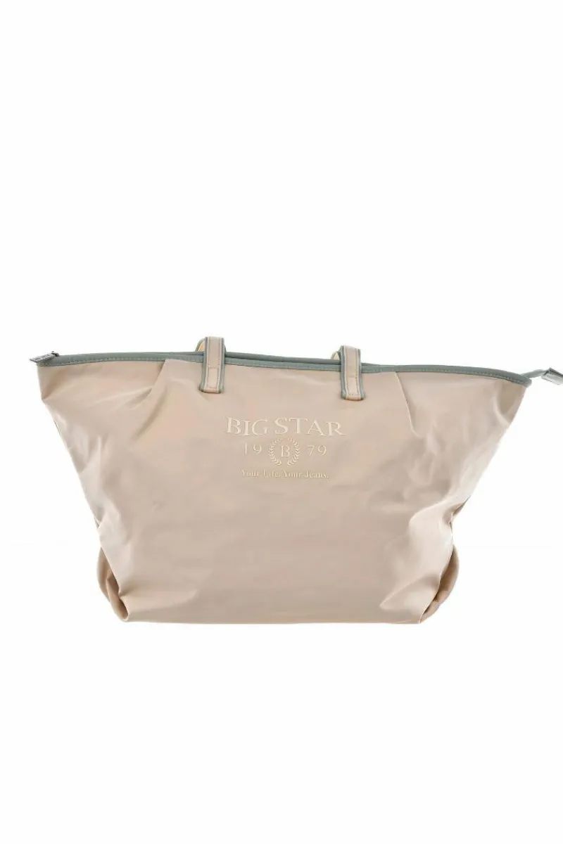 Clearance Big Star Shoes Materiałowa Duża Torba Big Star NN574051 Beżowa