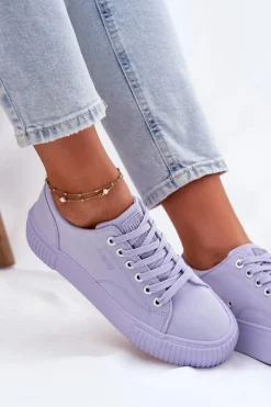 Trampki Damskie Big Star|Trampki Damskie Niskie></noscript>Big Star Shoes Materiałowe Trampki Damskie Big Star RR274406 Fioletowe Fioletowy