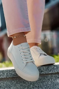 Best Materiałowe Trampki Damskie Big Star RR274407 Beżowe Damskie Trampki Damskie Big Star|Trampki Damskie Niskie