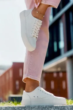 Best Materiałowe Trampki Damskie Big Star RR274407 Beżowe Damskie Trampki Damskie Big Star|Trampki Damskie Niskie